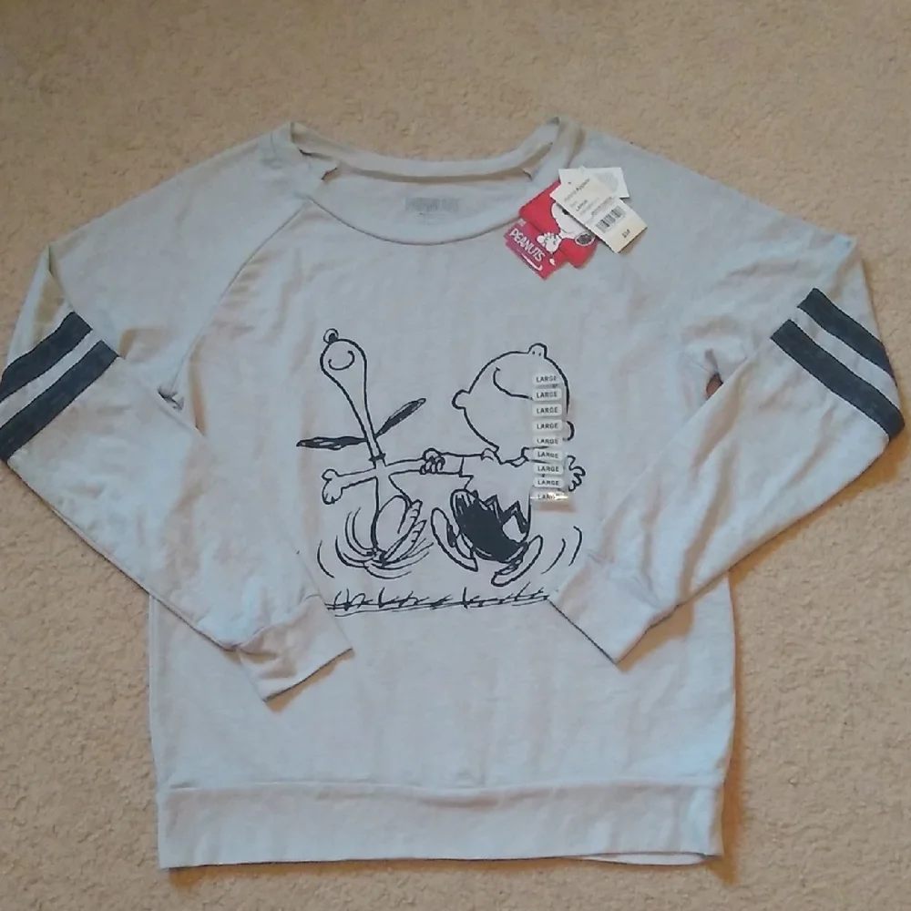 Peanuts Sweatshirt Women's Size Large NWT - Picture 2 of 4